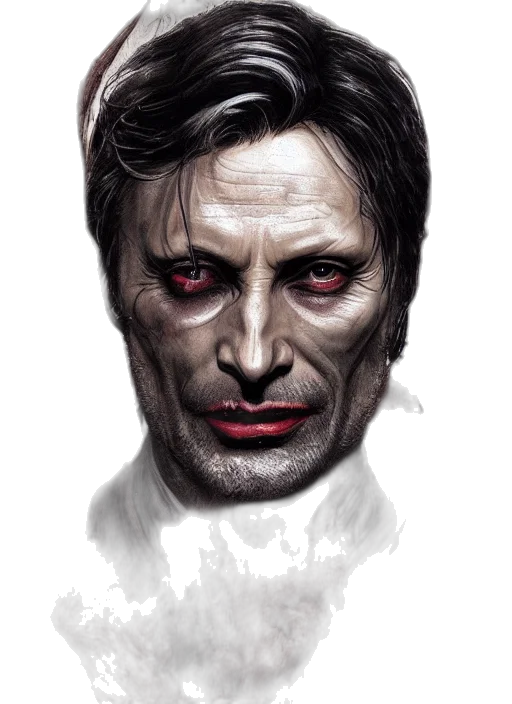 face, comic book art, photorealistic, concept art transparent PNG cut-out