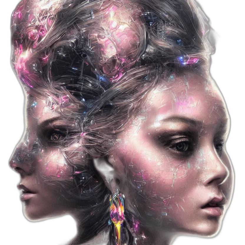 crown, face, hair, mask transparent PNG cut-out