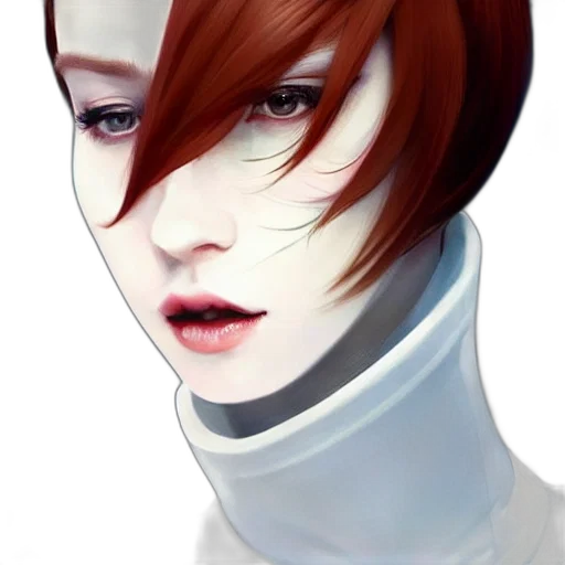 face, mask, robot, hair transparent PNG cut-out