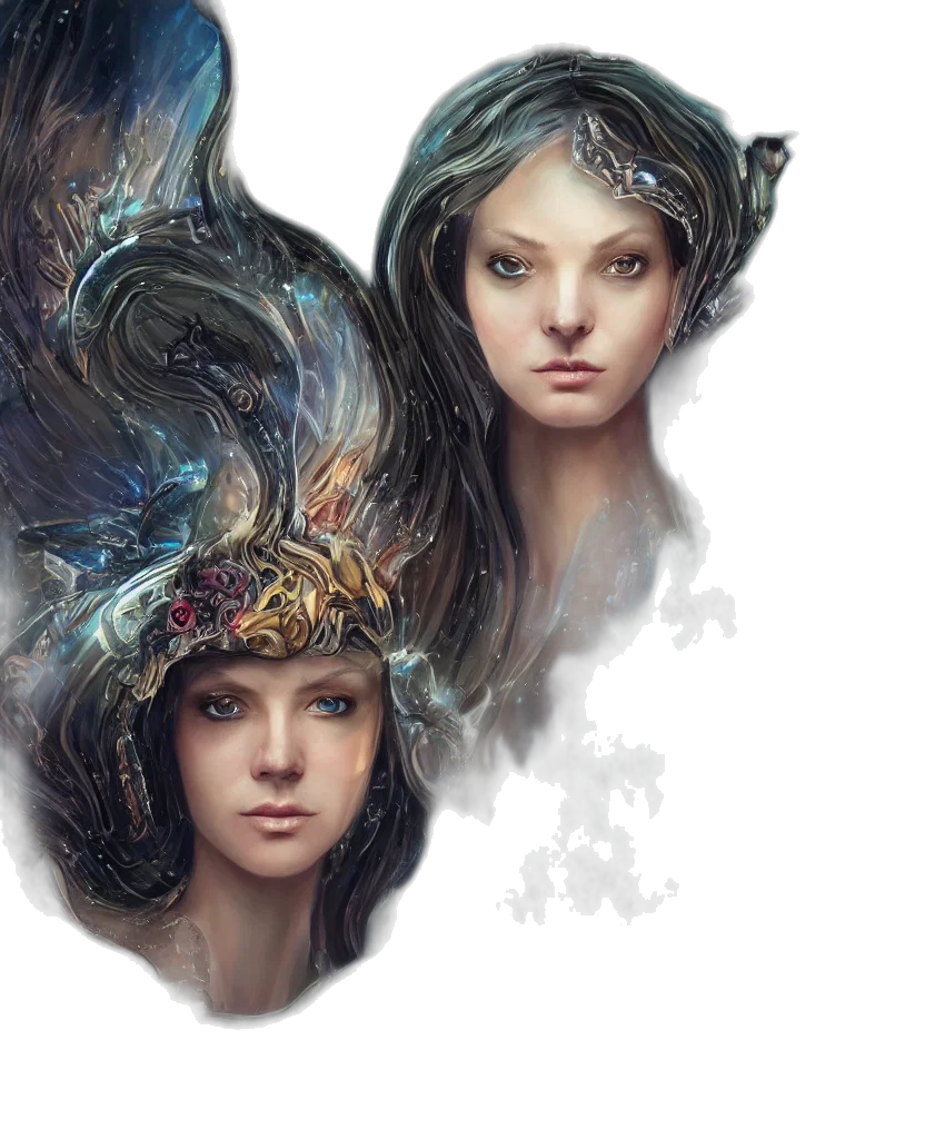 crown, face, mask, dragon transparent PNG cut-out
