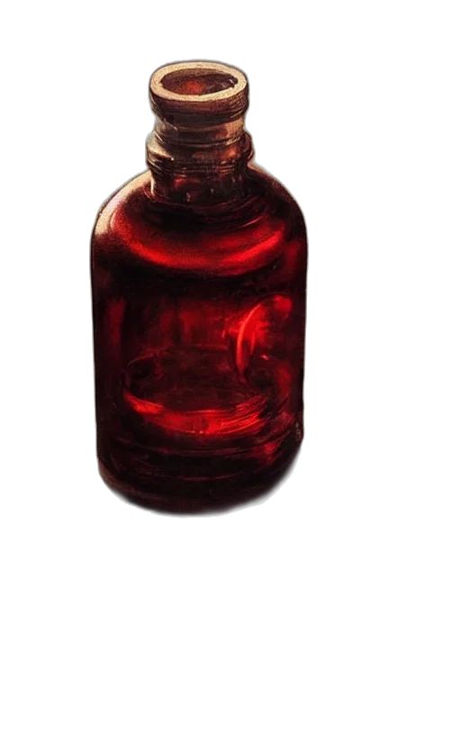 bottle, hair, crown, dress transparent PNG cut-out