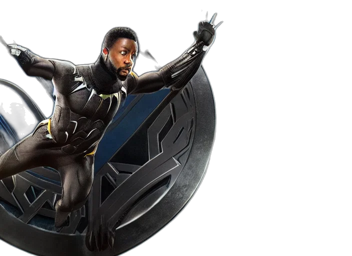 concept art, comic book art, black, panther transparent PNG cut-out