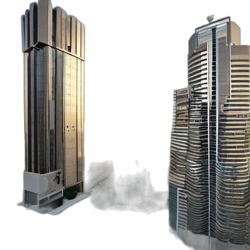 building, 3d render, concept art, photorealistic transparent PNG cut-out