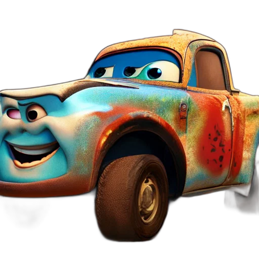 car, 3d render, concept art, photorealistic transparent PNG cut-out