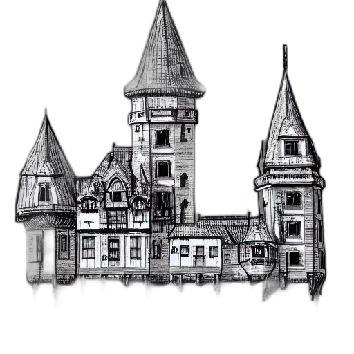 building, crown, staff, concept art transparent PNG cut-out