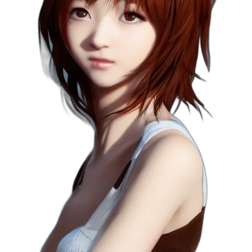 face, robot, dress, hair transparent PNG cut-out