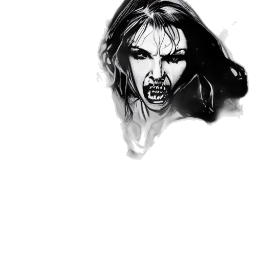face, creature, mask, comic book art transparent PNG cut-out