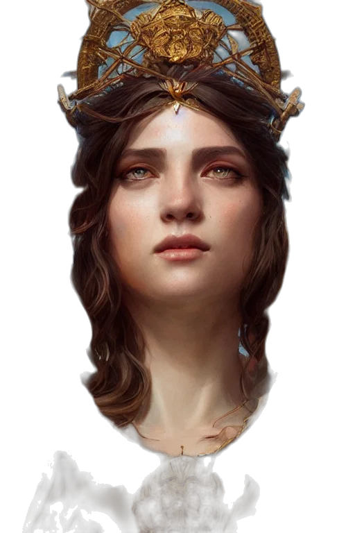 crown, face, jewelry, staff transparent PNG cut-out