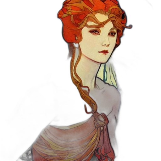 crown, dress, staff, face transparent PNG cut-out