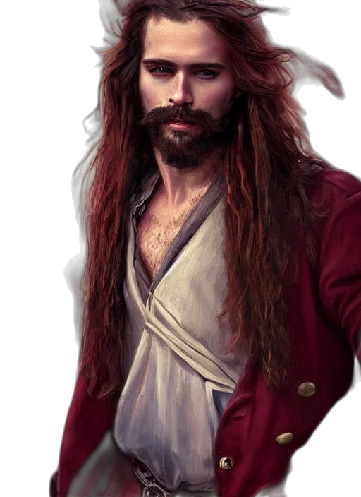 hair, hat, fantasy art, photorealistic transparent PNG cut-out