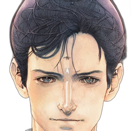 face, mask, crown, comic book art transparent PNG cut-out