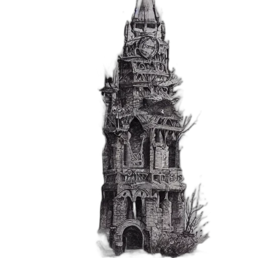 building, crown, dress, staff transparent PNG cut-out