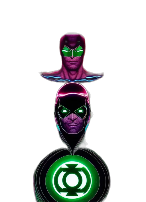 mask, comic book art, concept art, 3d render transparent PNG cut-out