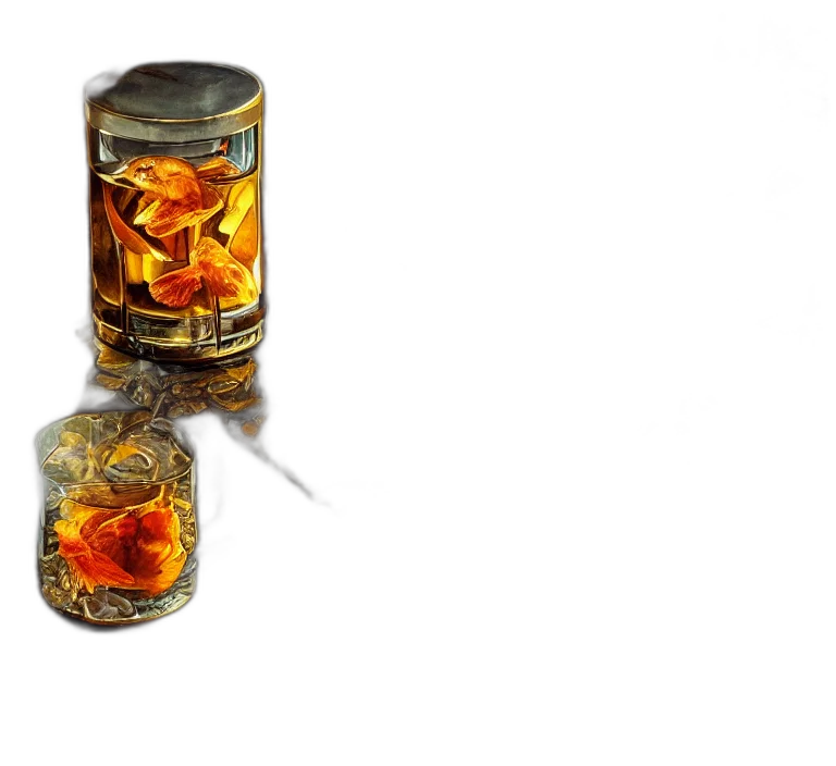 food, bottle, 3d render, photorealistic transparent PNG cut-out