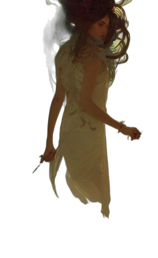 staff, dress, dragon, sword transparent PNG cut-out