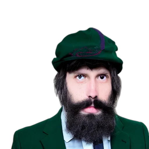 hat, jacket, face, hair transparent PNG cut-out