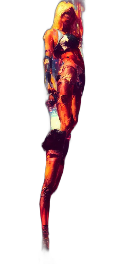 dress, staff, shoes, weapon transparent PNG cut-out