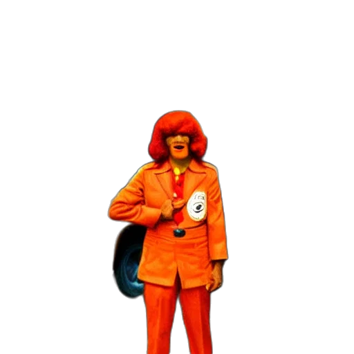 jacket, staff, robot, creature transparent PNG cut-out