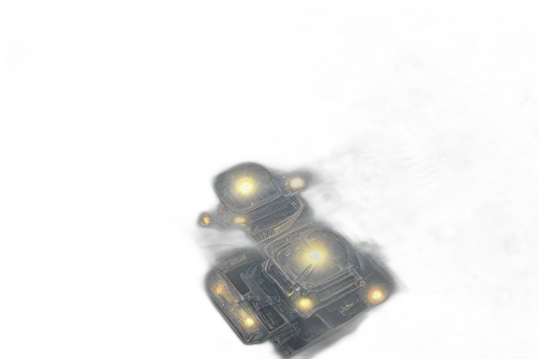 robot, car, weapon, crown transparent PNG cut-out