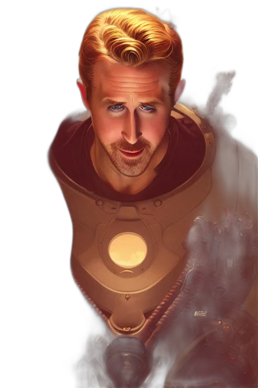face, robot, mask, comic book art transparent PNG cut-out