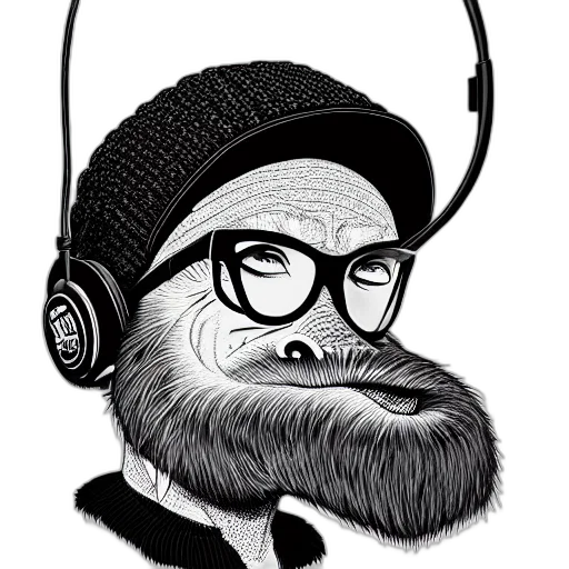 hat, staff, face, animal transparent PNG cut-out