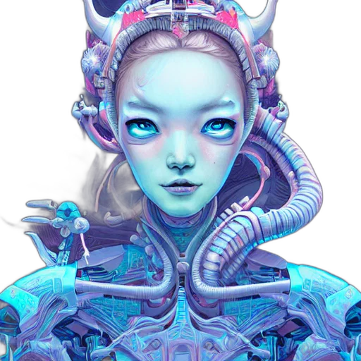 robot, face, crown, mask transparent PNG cut-out