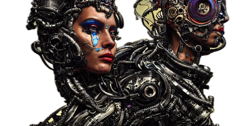 robot, cyberpunk, concept art, comic book art transparent PNG cut-out