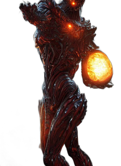 staff, dragon, crown, creature transparent PNG cut-out