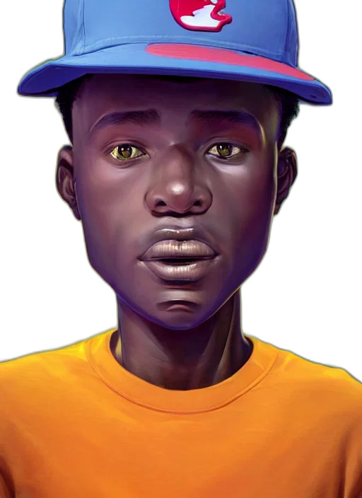face, hat, staff, animal transparent PNG cut-out