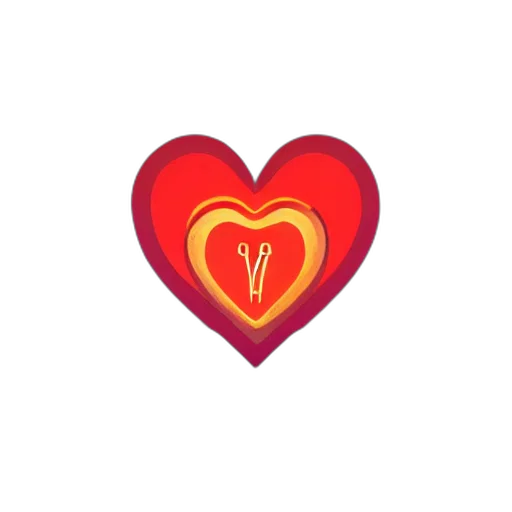jewelry, red, stylized, minimalist transparent PNG cut-out