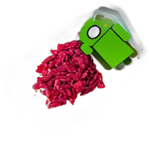 food, robot, pixel art, 3d render transparent PNG cut-out