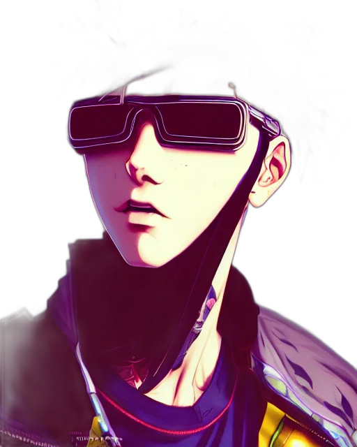 face, jacket, robot, hat transparent PNG cut-out
