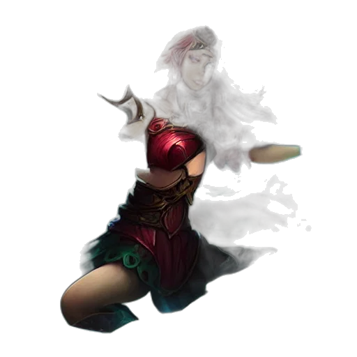 dress, weapon, dragon, staff transparent PNG cut-out