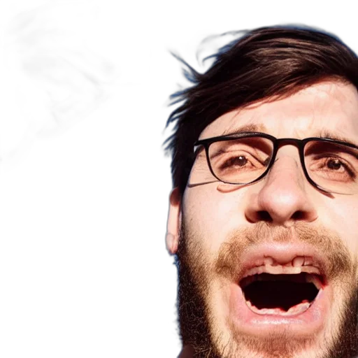 face, staff, hair, creature transparent PNG cut-out