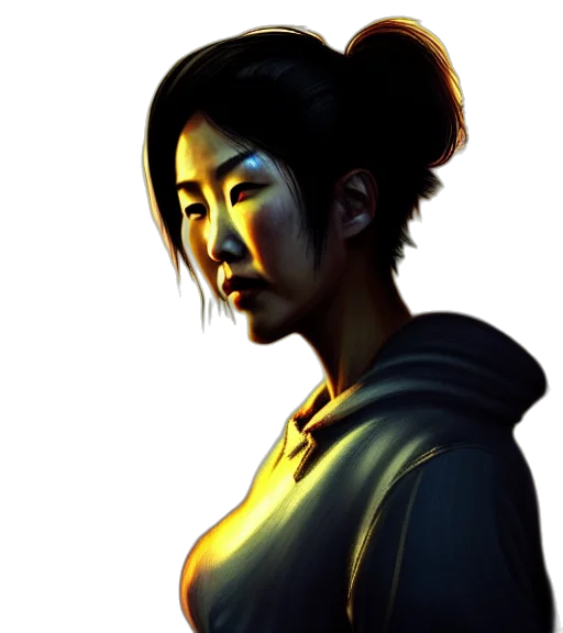staff, face, concept art, photorealistic transparent PNG cut-out