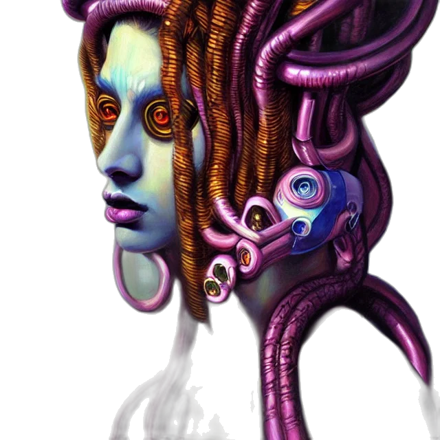 creature, mask, face, hair transparent PNG cut-out