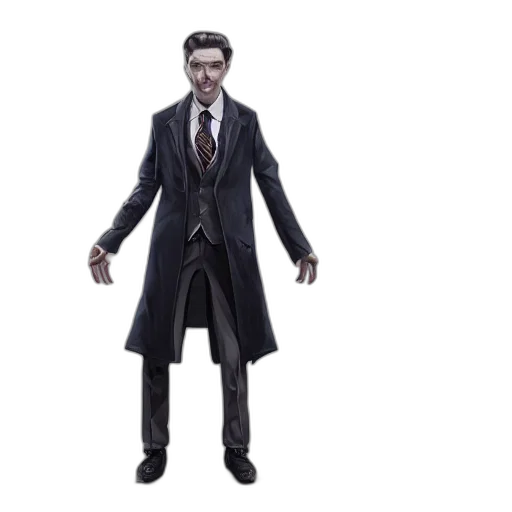 jacket, concept art, 3d render, painting transparent PNG cut-out