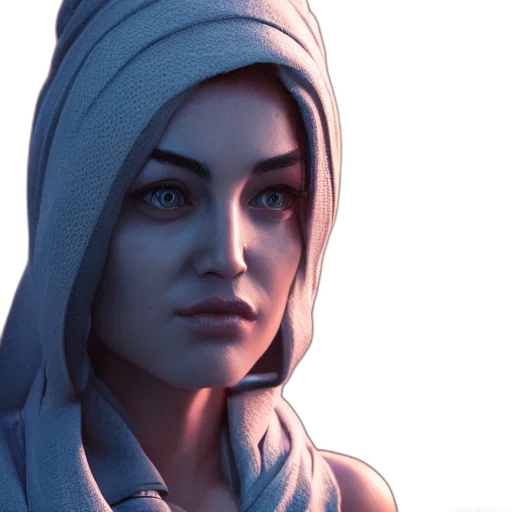 face, staff, jacket, concept art transparent PNG cut-out
