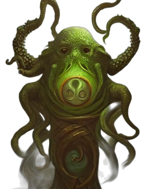 creature, mask, face, staff transparent PNG cut-out