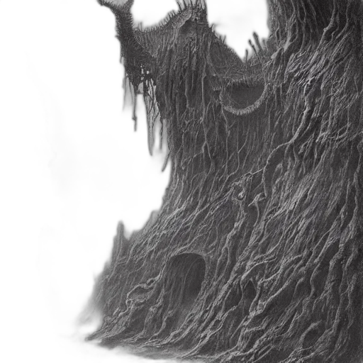 hair, tree, creature, face transparent PNG cut-out