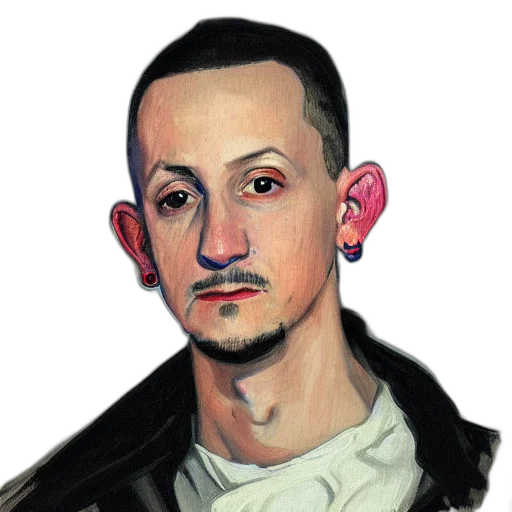face, jacket, staff, photorealistic transparent PNG cut-out