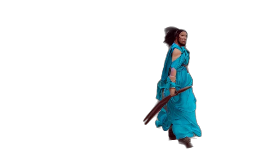 sword, staff, weapon, dress transparent PNG cut-out