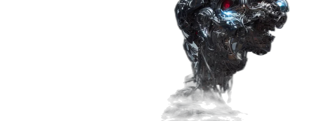 face, robot, mask, creature transparent PNG cut-out