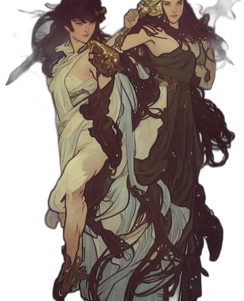 dress, staff, concept art, fantasy art transparent PNG cut-out