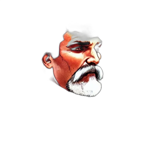 face, mask, hat, staff transparent PNG cut-out