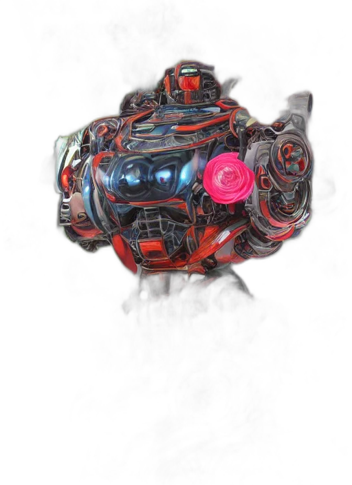 robot, weapon, mask, face transparent PNG cut-out