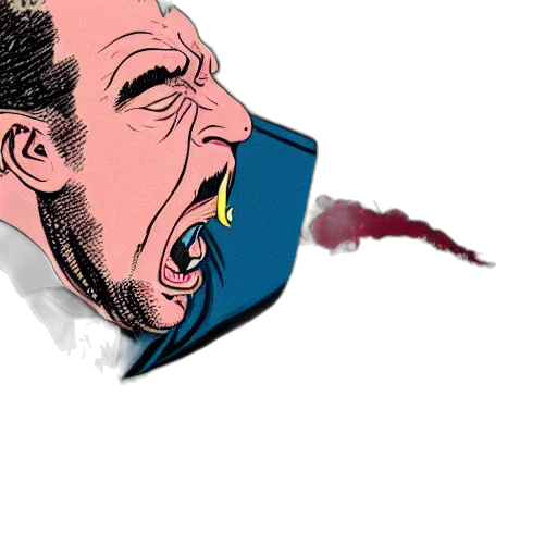mask, face, cartoon, comic book art transparent PNG cut-out