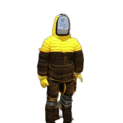 jacket, robot, mask, creature transparent PNG cut-out