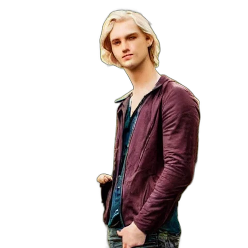 jacket, hair, face, photorealistic transparent PNG cut-out