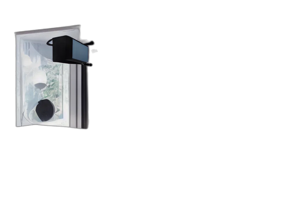 3d render, curved, transparent, volumetric transparent PNG cut-out